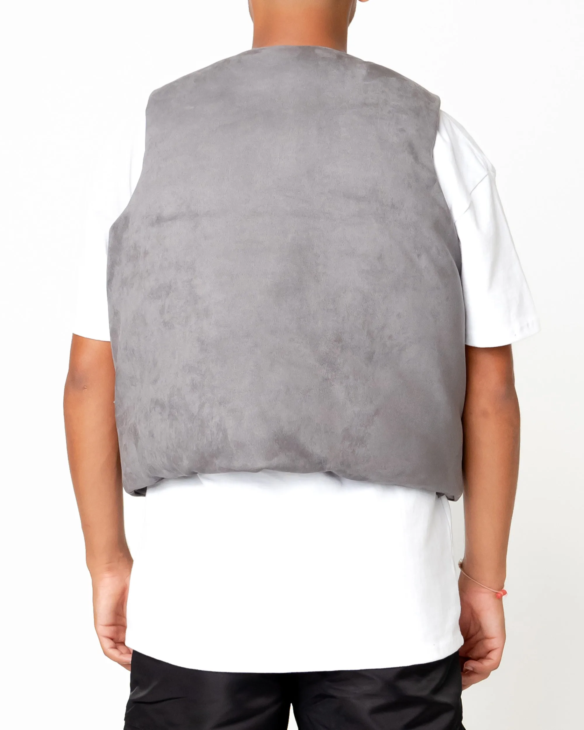 EPTM SUEDE BUBBLE VEST-GRAY