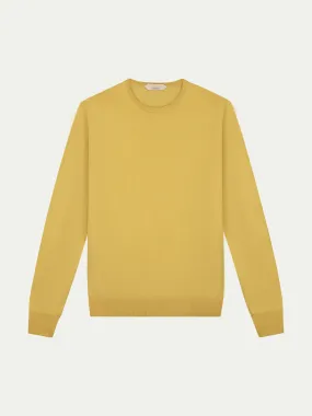 Extrafine Merino Crew Neck Sweater Mustard