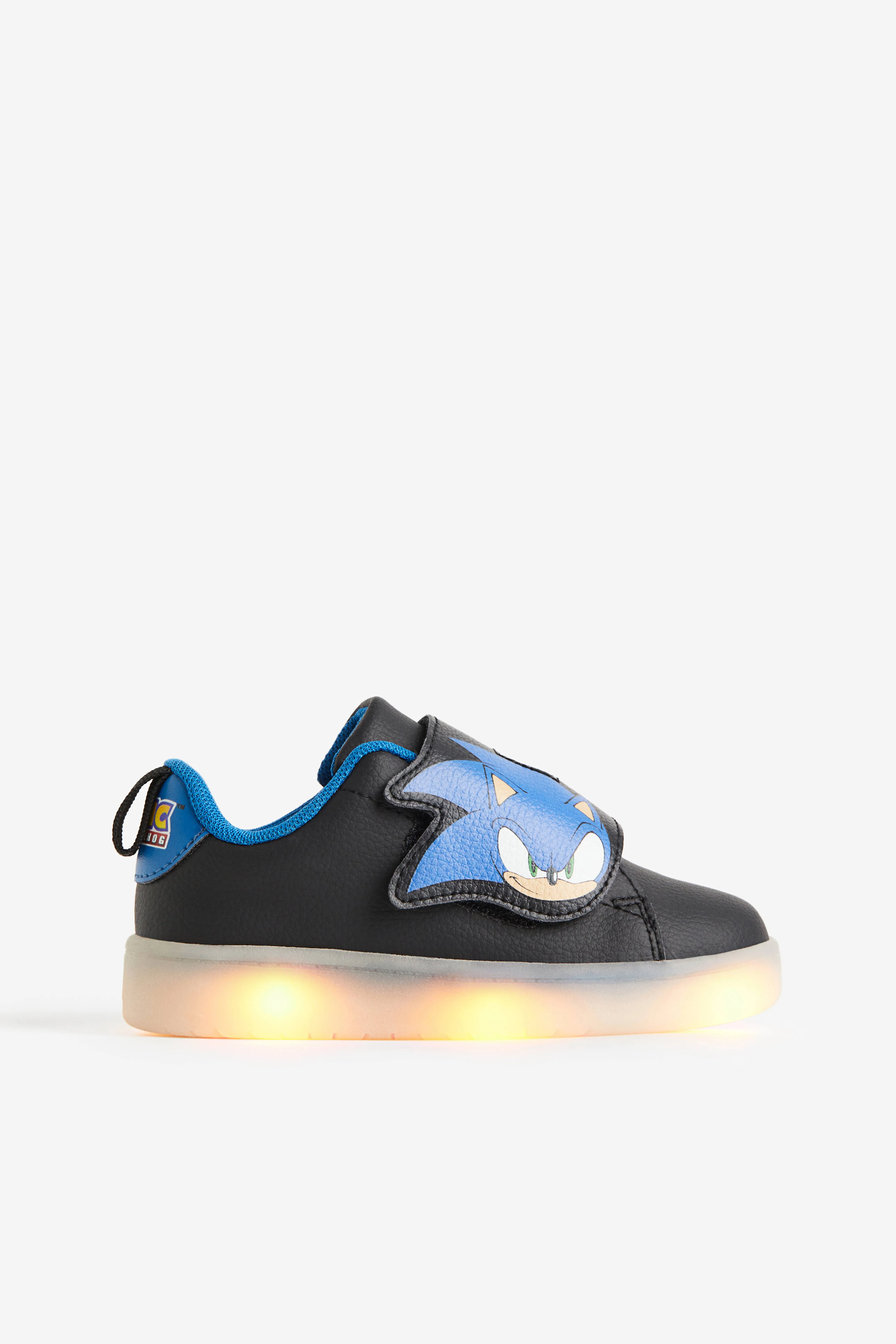 Flashing trainers - No heel - Black/Sonic the Hedgehog - Kids | H&M GB