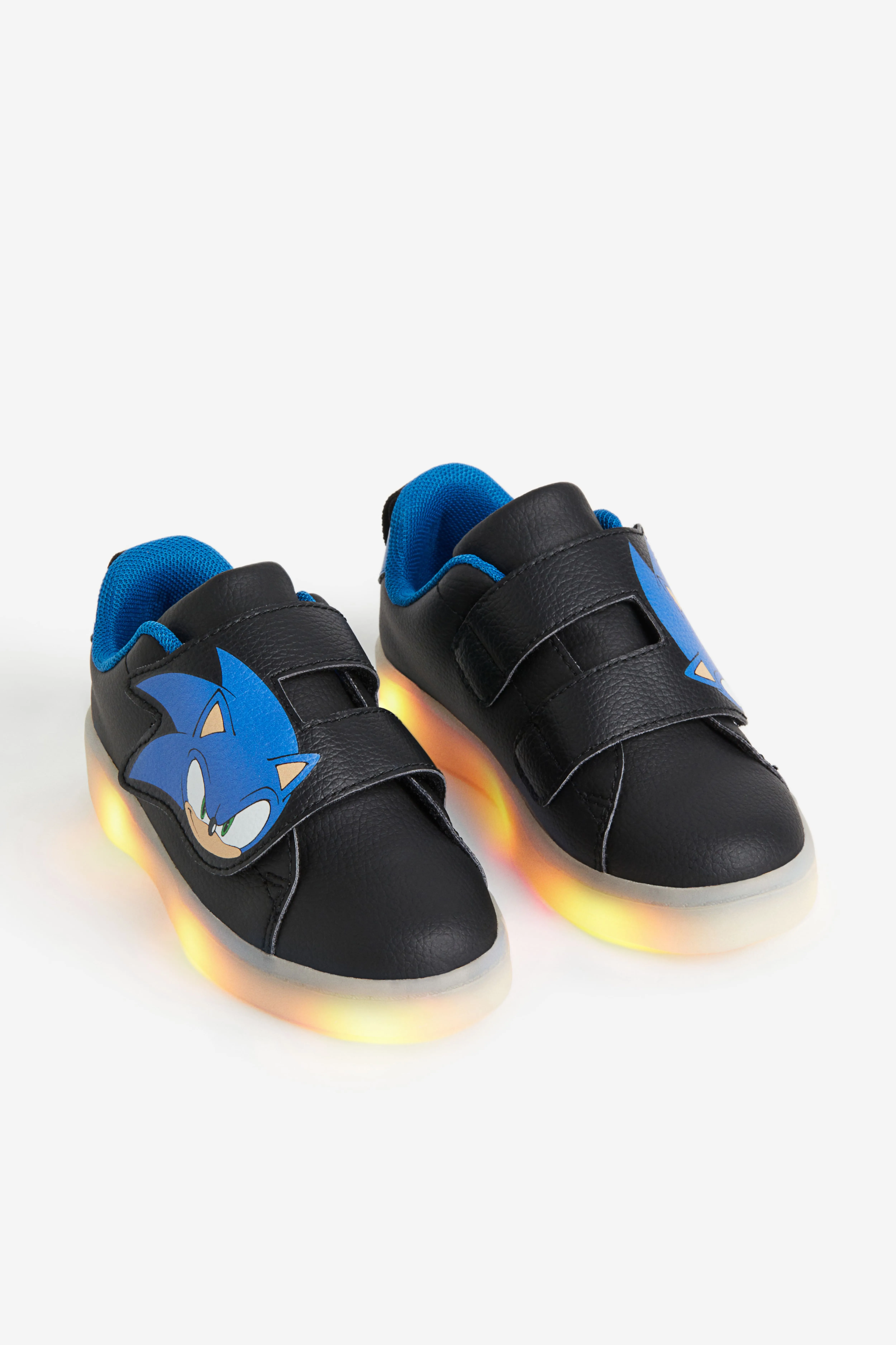 Flashing trainers - No heel - Black/Sonic the Hedgehog - Kids | H&M GB