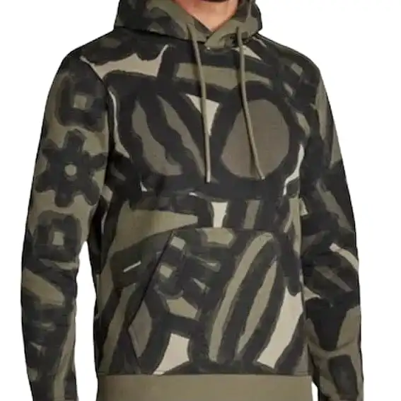 G-Star RAW Brush Stroke Allover Hooded Sweater (Camo)