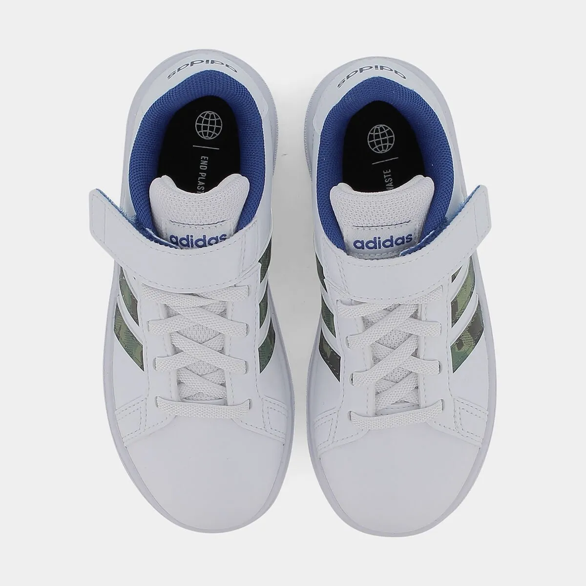 GV6809GRAND COURT 2.0 EL Kftwr white/green oxide/team royal blue- SPORTIVE