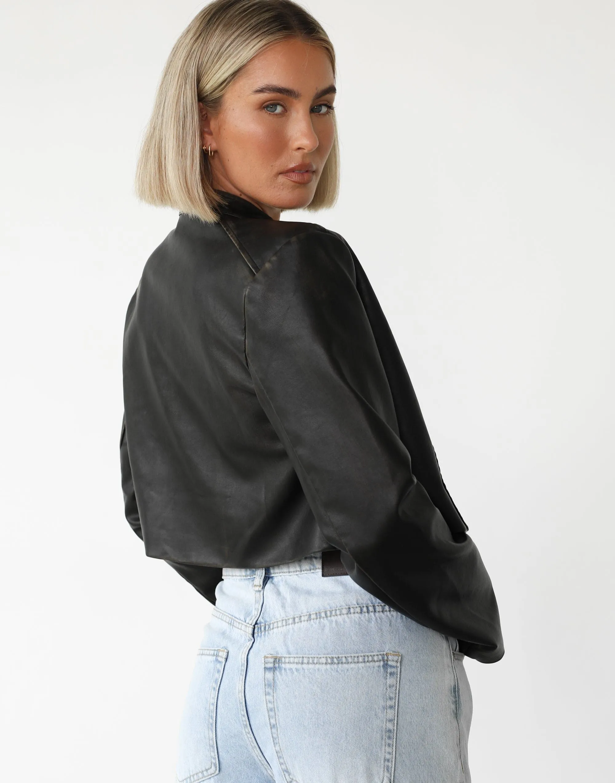 Harley Cropped Jacket (Black)