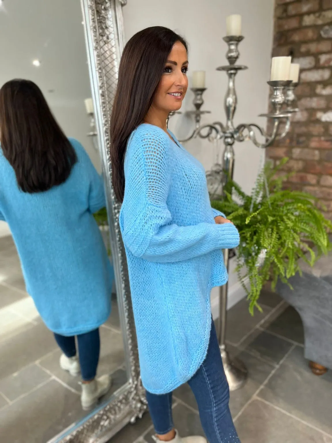 Hi-Lo Knitted Jumper Alexia