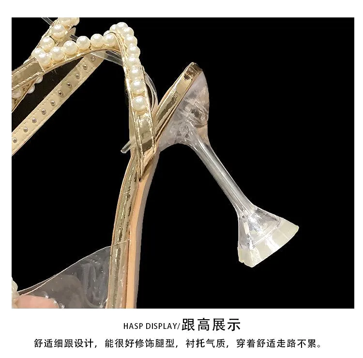 High-Heel Ankle Strap Sandals cc9