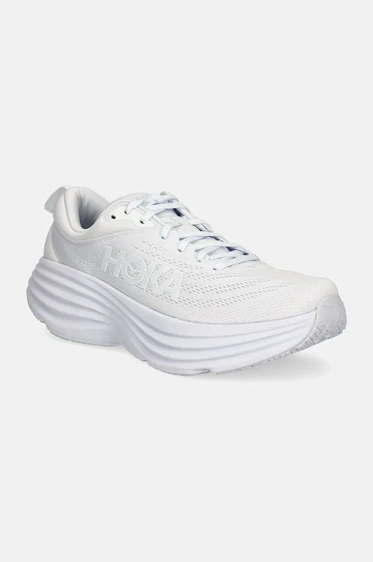 Hoka One One running shoes Bondi 8 white color