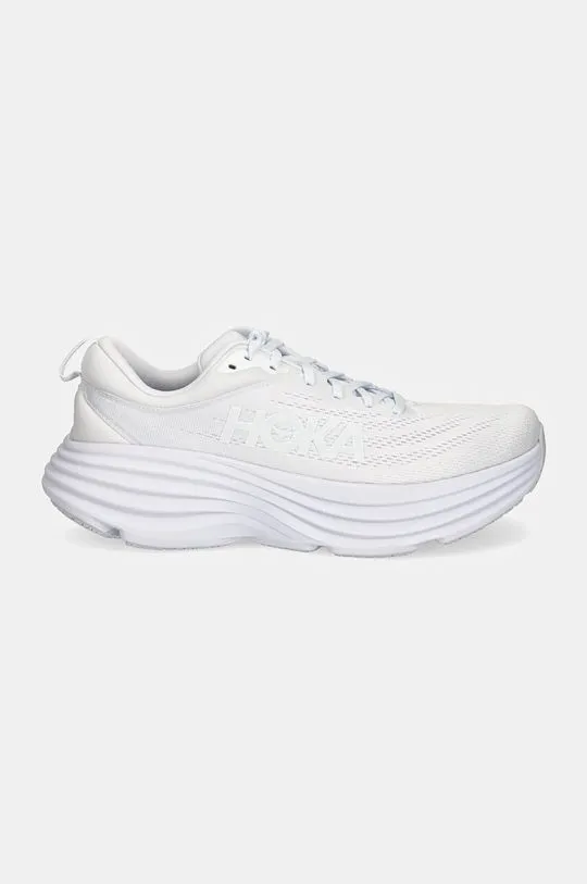 Hoka One One running shoes Bondi 8 white color