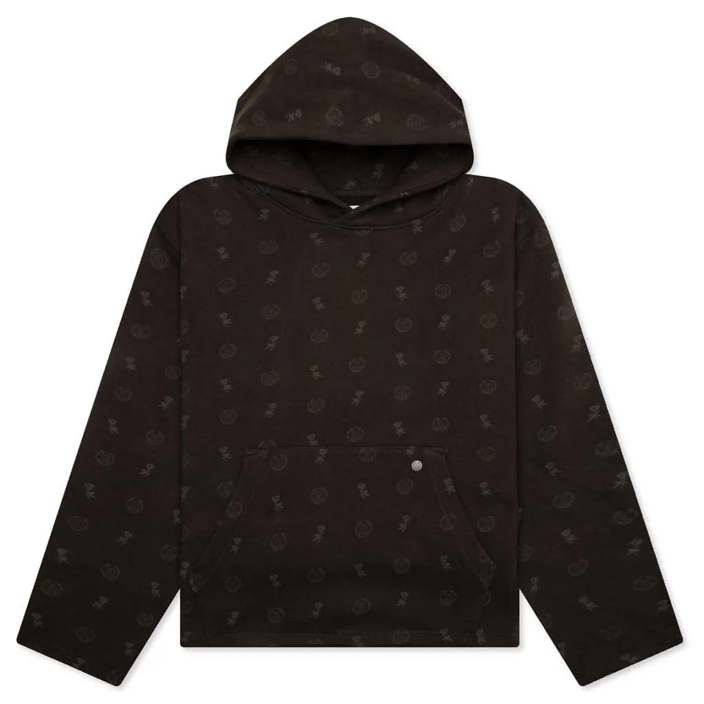 Holiday HTG Raw Edge Hoodie - Black