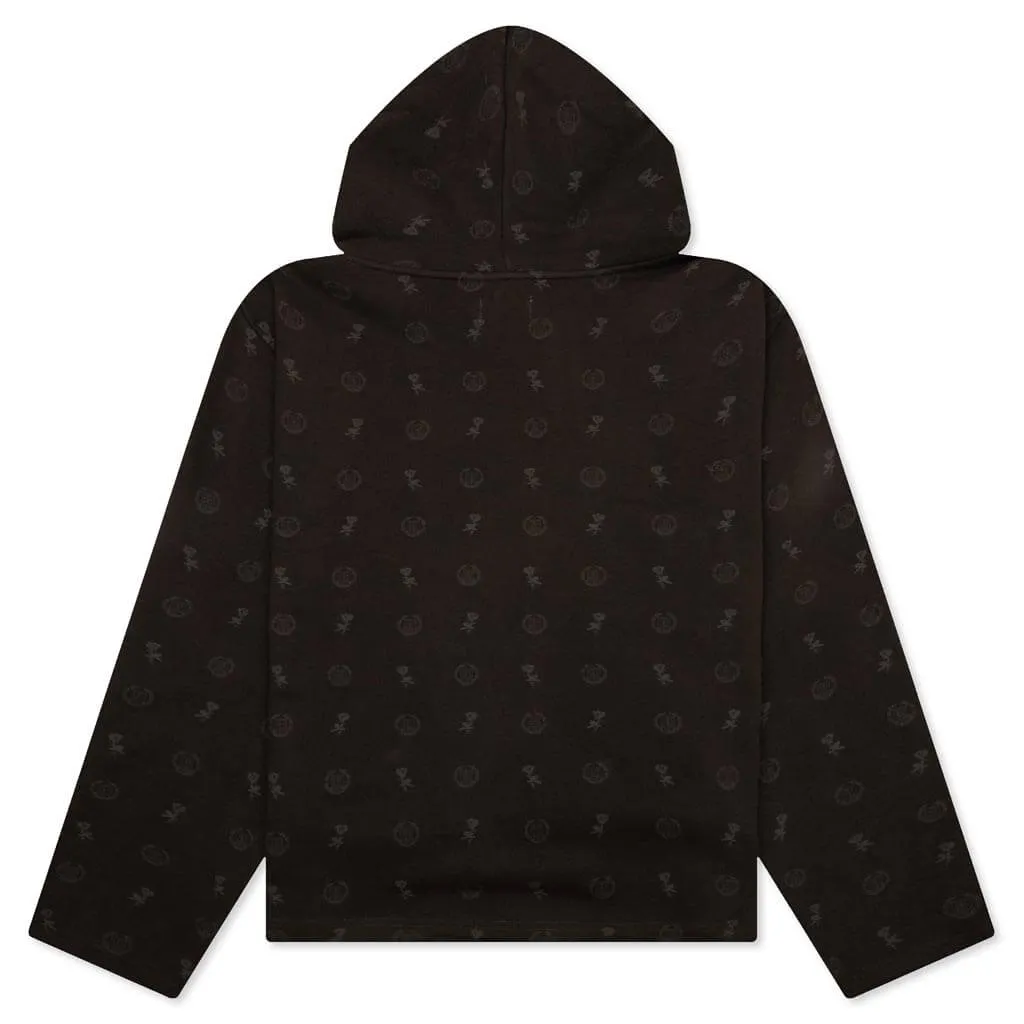 Holiday HTG Raw Edge Hoodie - Black