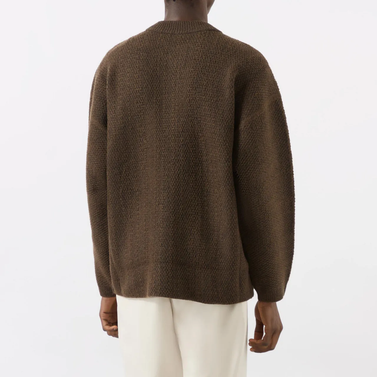 HOMME PLISSÉ ISSEY MIYAKE Rustic Knit Cardigan - Brown