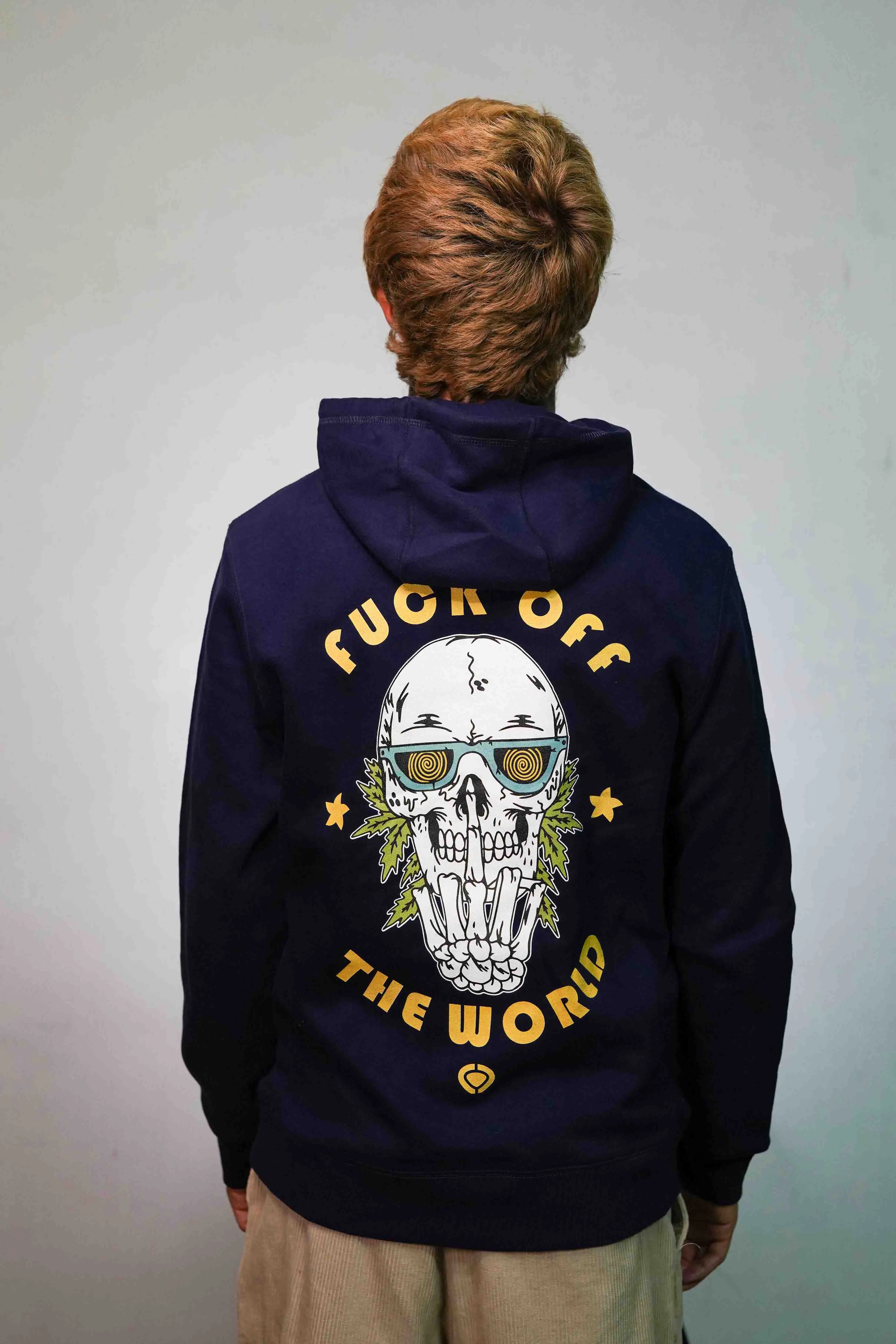 Hoodie F*CK OFF - Navy