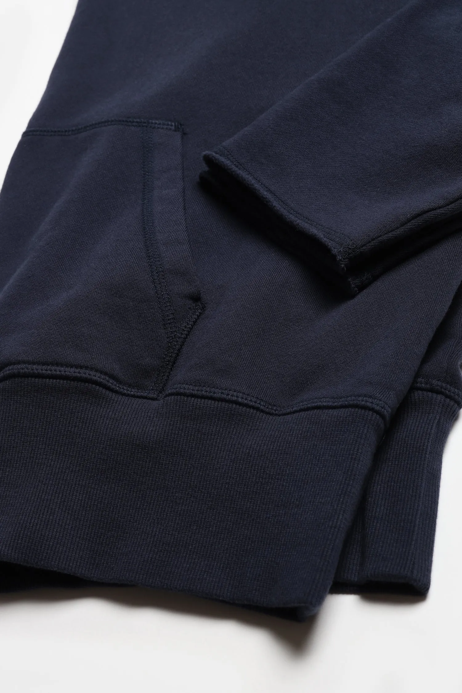 Hoodie Open Seam in Navy