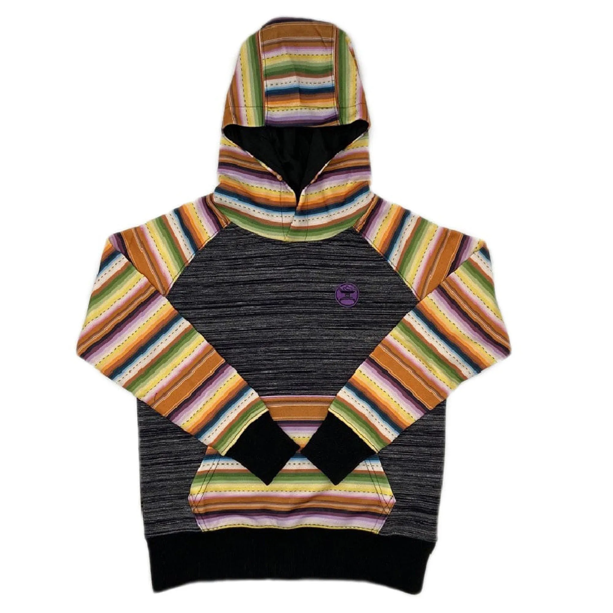 Hooey Youth Catalina Black Space Dye Hoodie