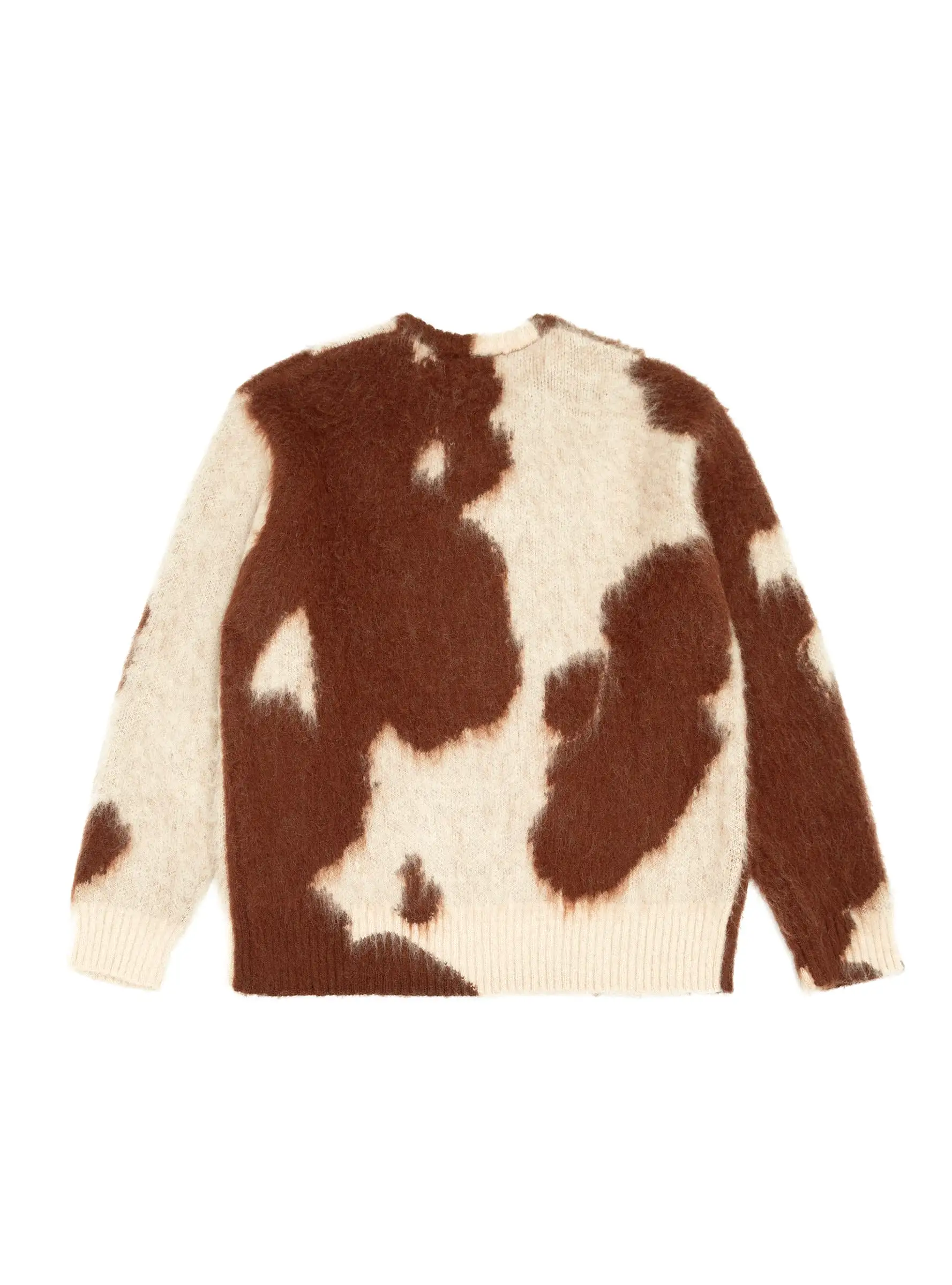 Horse Coat Sweater Bone & Brown