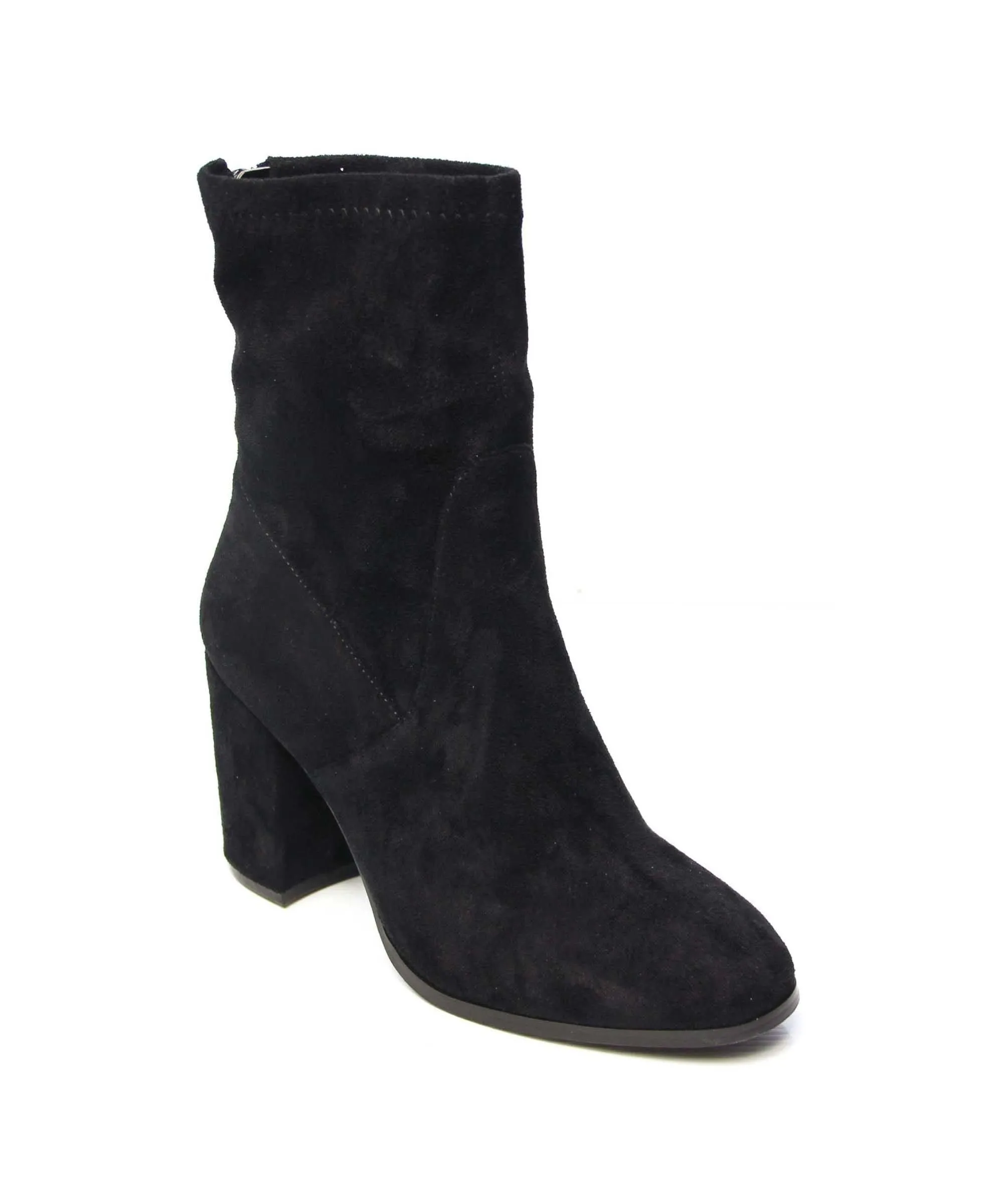 Hoxton Boot Black Faux Suede