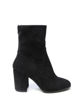 Hoxton Boot Black Faux Suede