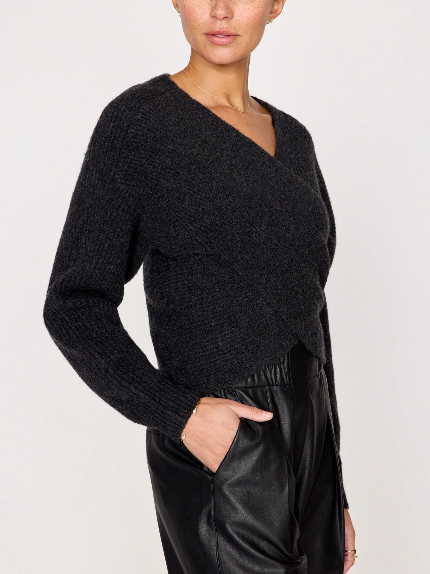 Hughes Wrap Front Sweater