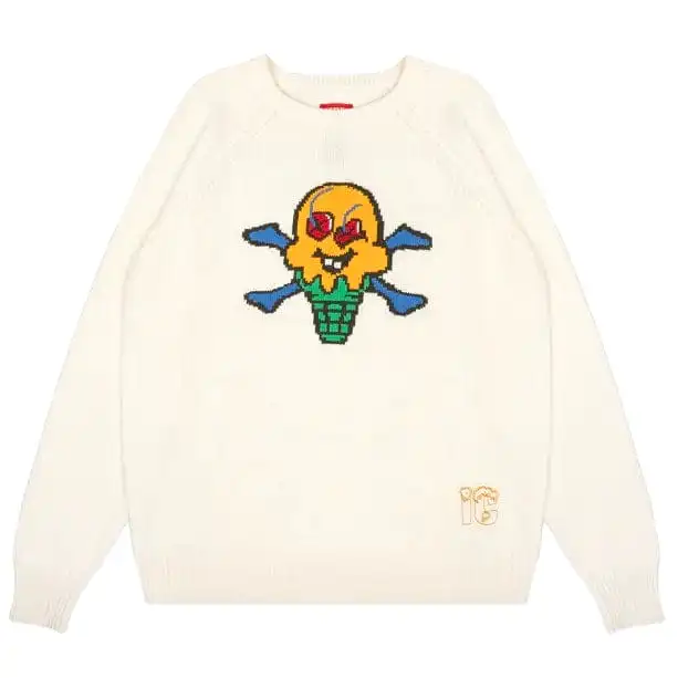 Ice Cream Cones N Bones Sweater (Whisper White) 431-7501