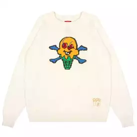 Ice Cream Cones N Bones Sweater (Whisper White) 431-7501