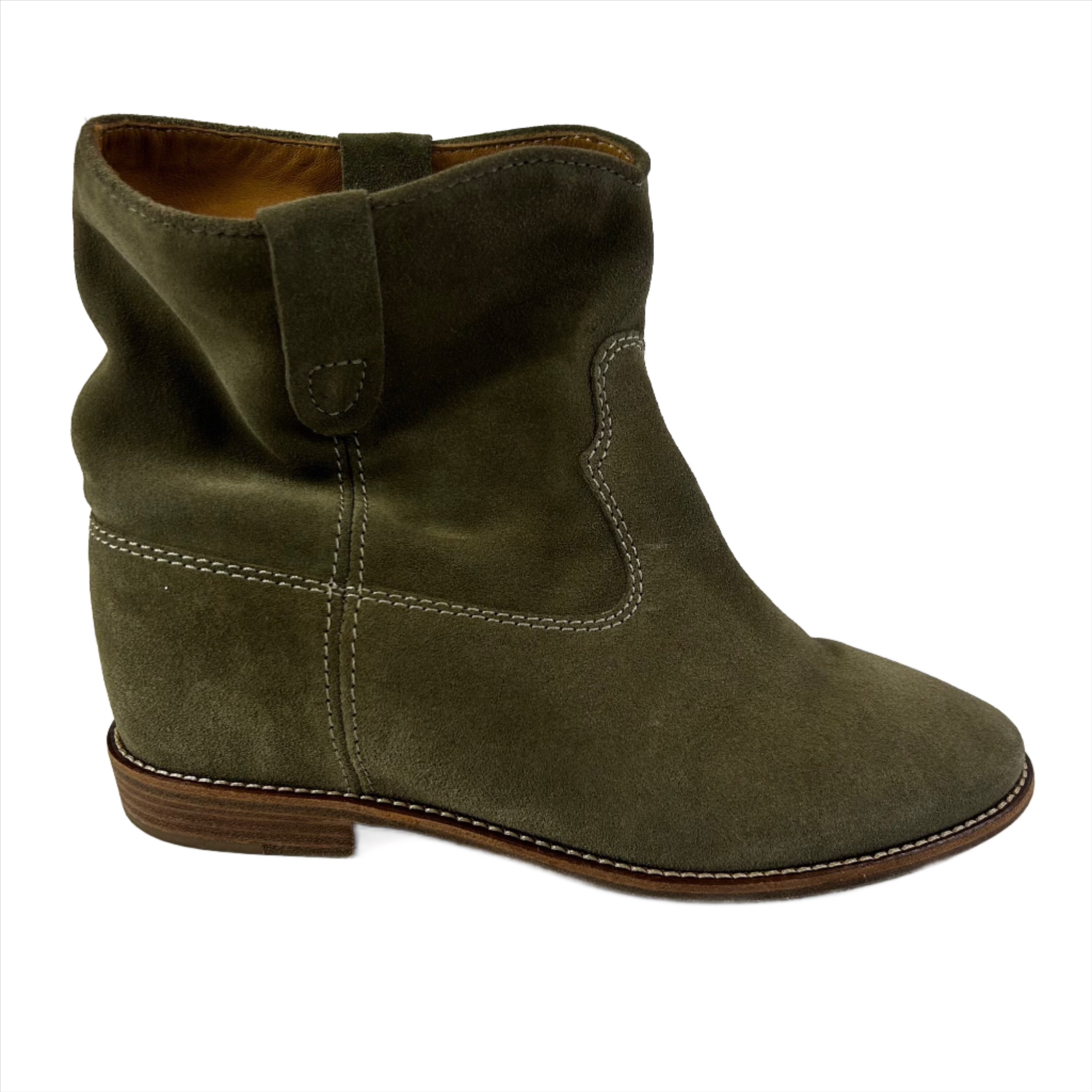 Isabel Marant Etoile 595 Stone Suede Susee Ankle Boots 39