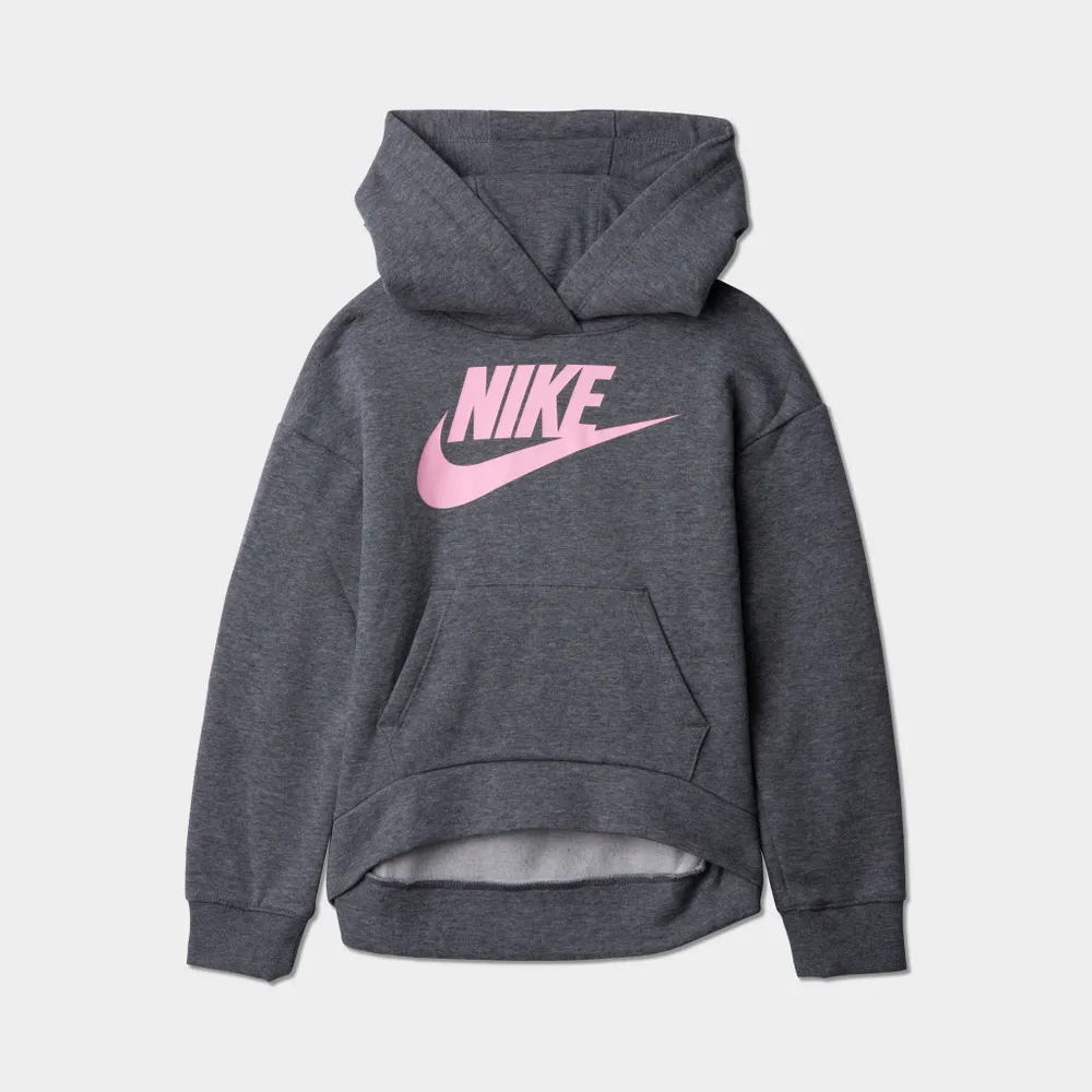 JD Sports Nike Child Girls’ Club Fleece Pullover Hoodie / Carbon Heather