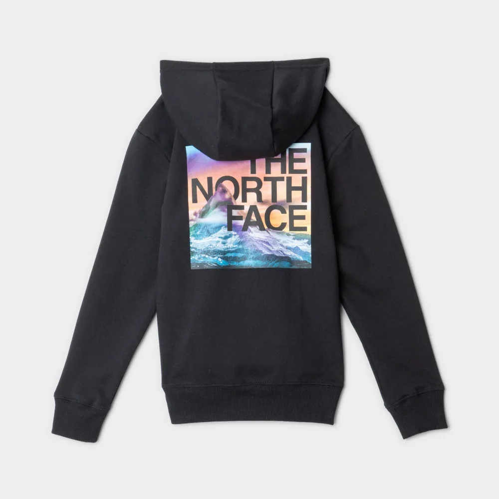 JD Sports The North Face Junior Boys’ Camp Fleece Pullover Hoodie TNF Black / Multi-colour Print