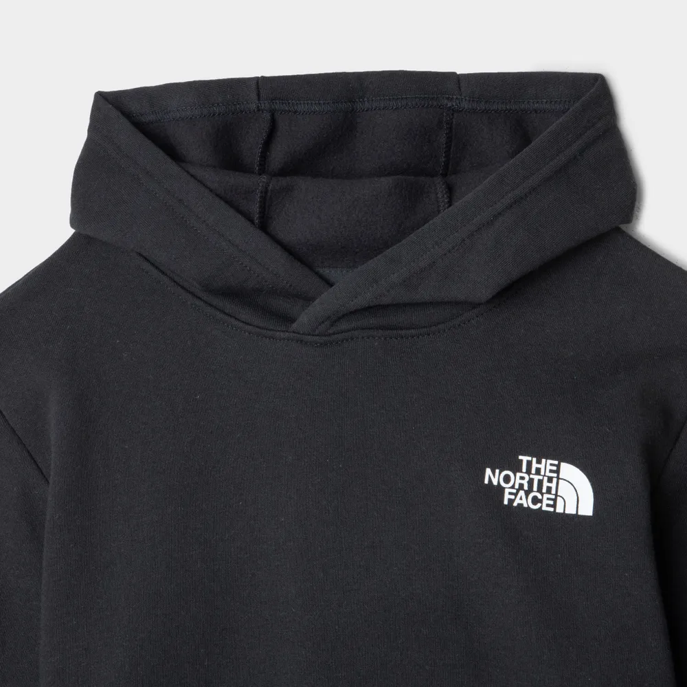 JD Sports The North Face Junior Boys’ Camp Fleece Pullover Hoodie TNF Black / Multi-colour Print