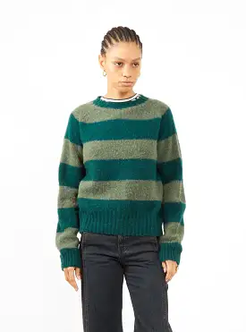 Jets Sweater Green Stripe