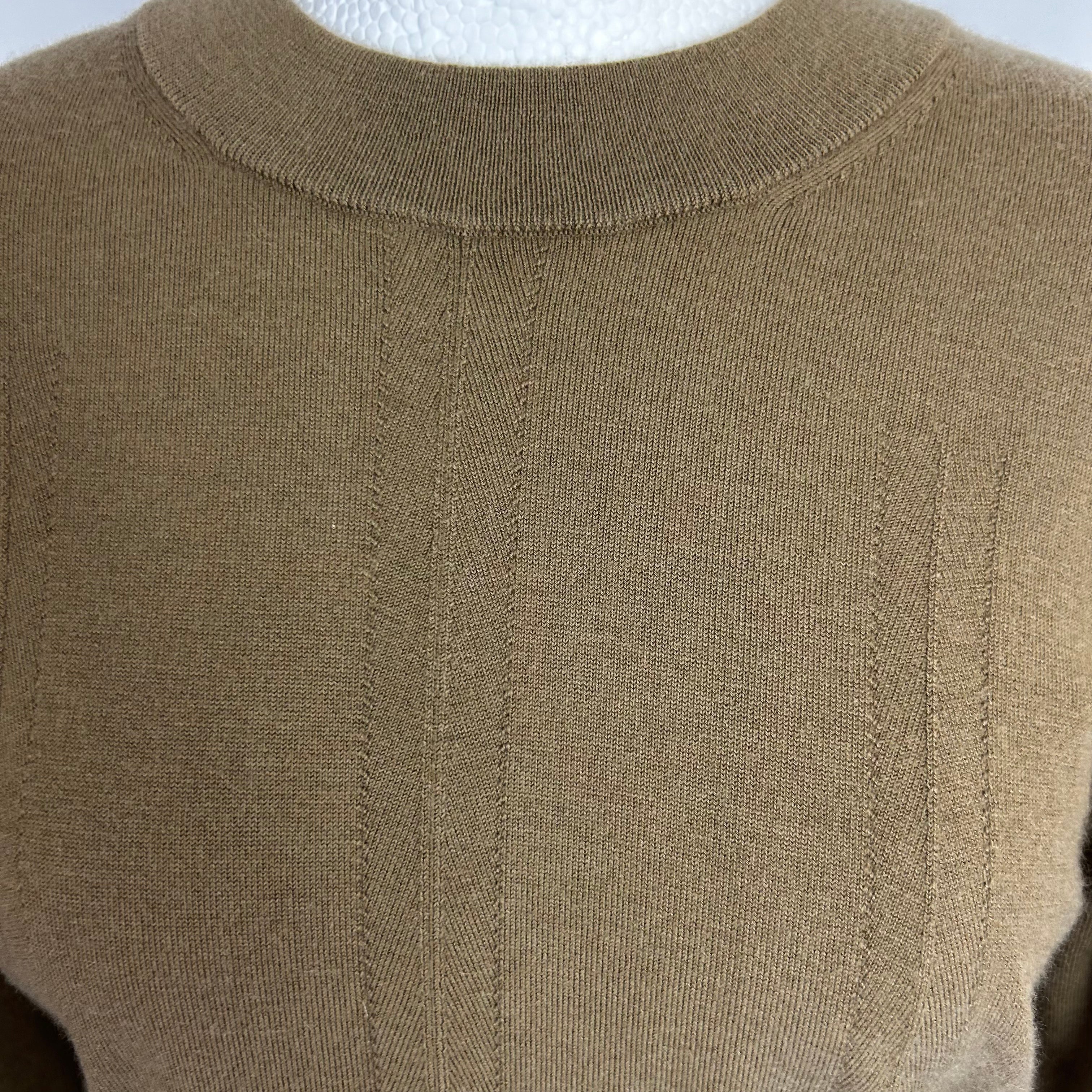 Joseph Brand New Caramel Cashmere Stretch Sweater L