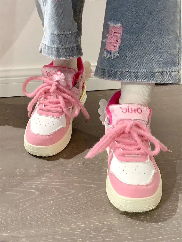 kawaii Angel Wings Sneakers Shoes - Kimi