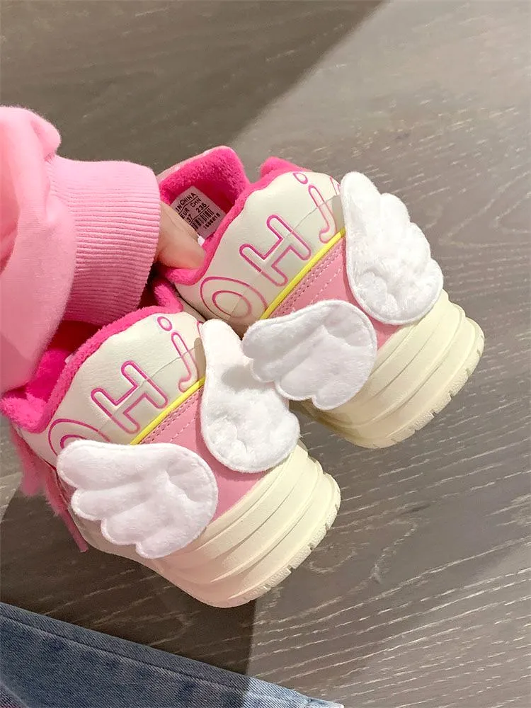 kawaii Angel Wings Sneakers Shoes - Kimi