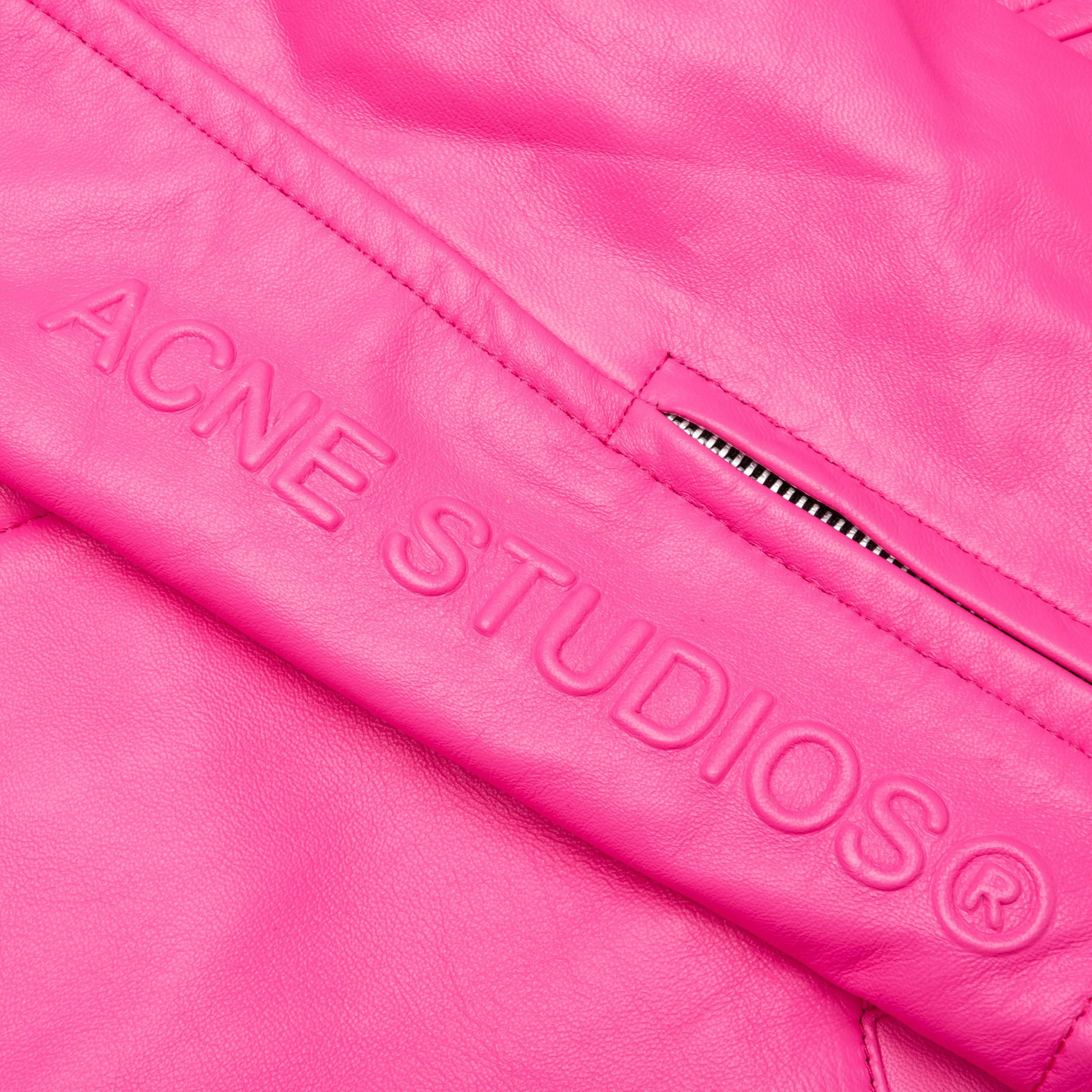 Leather Jacket - Bubble Pink