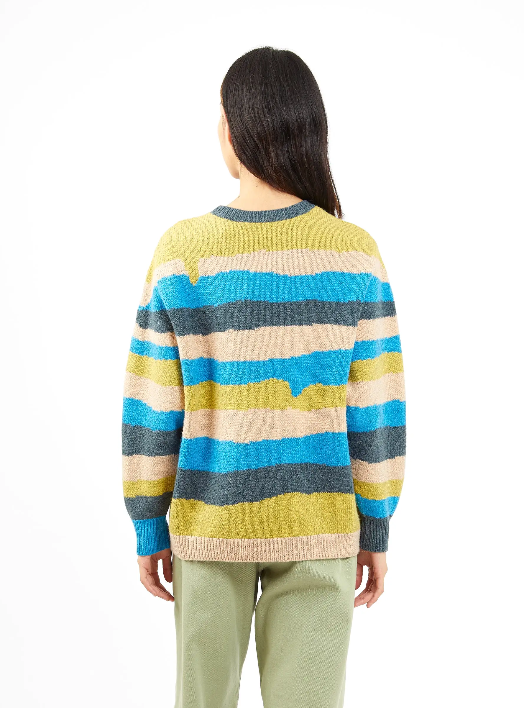 Light Wind Sweater Blue & Multi Stripe