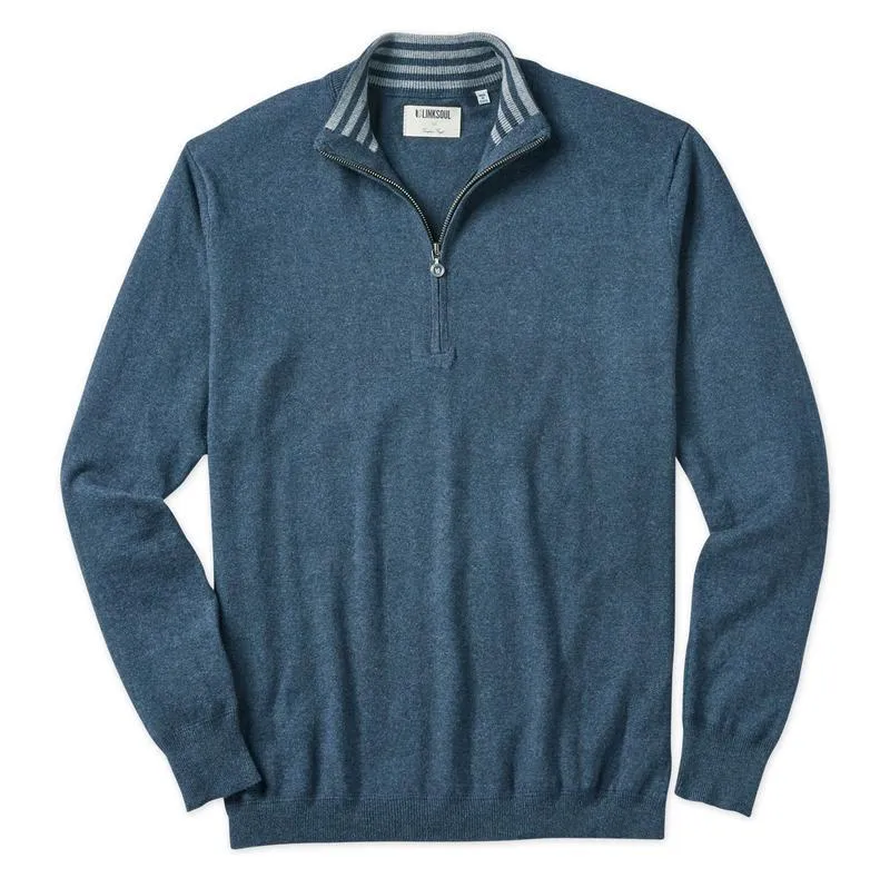 Linksoul Cotton-Cashmere Quarter-Zip Sweater