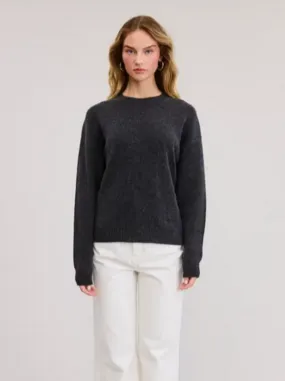 Logan Cashmere Sweater - Charcoal