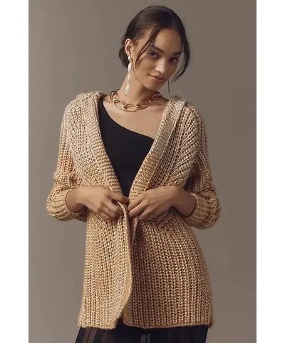 Maeve Oversized Collared Cardigan Sweater