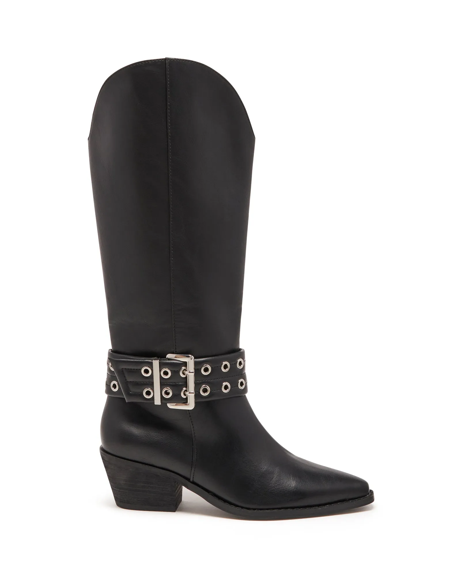 Maiden Tall Boot Black Textured