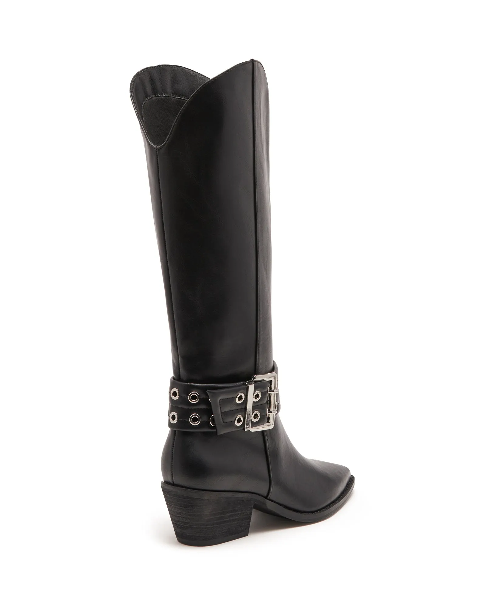 Maiden Tall Boot Black Textured