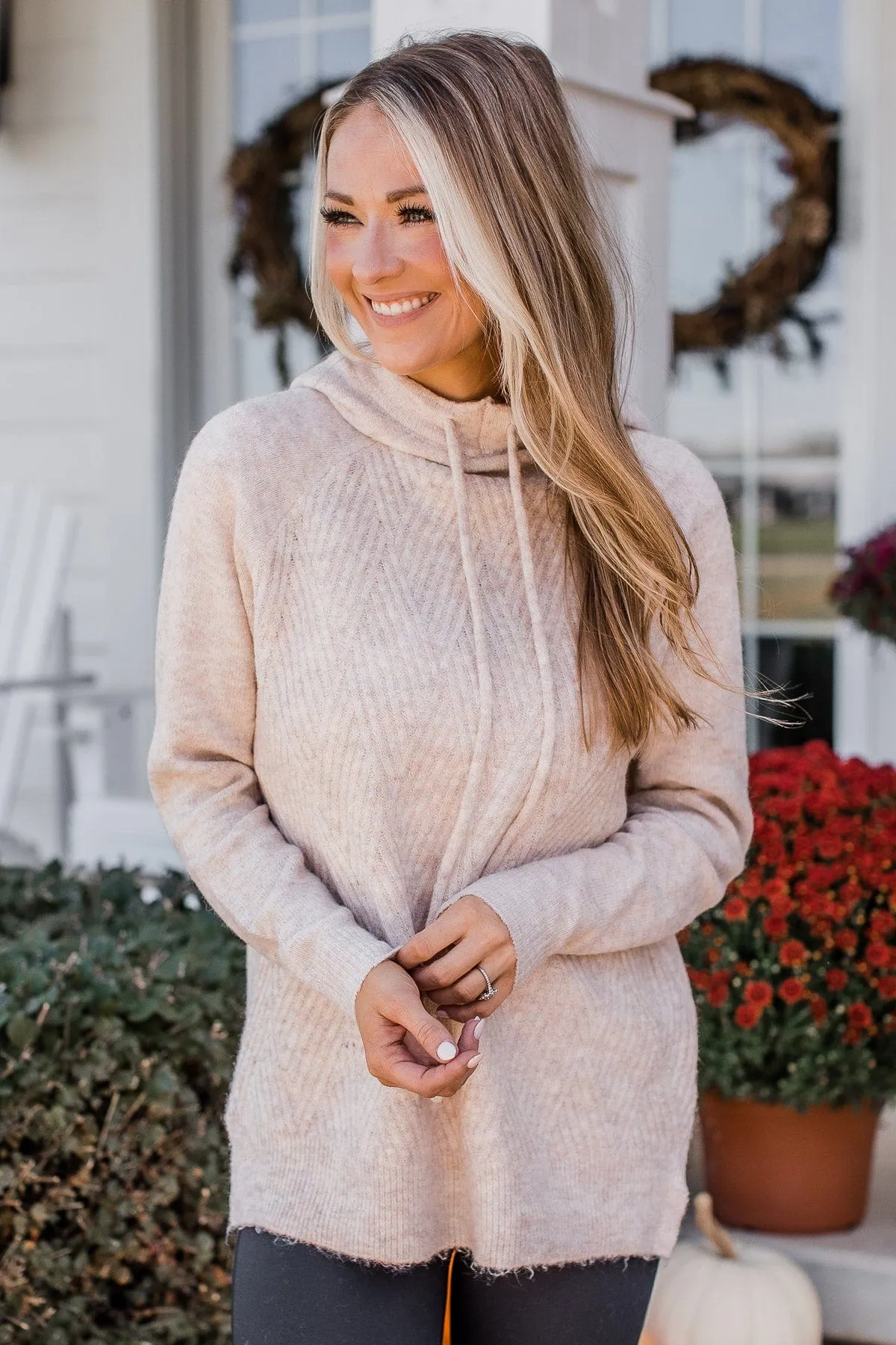 Make Today Great Hooded Sweater- Oatmeal