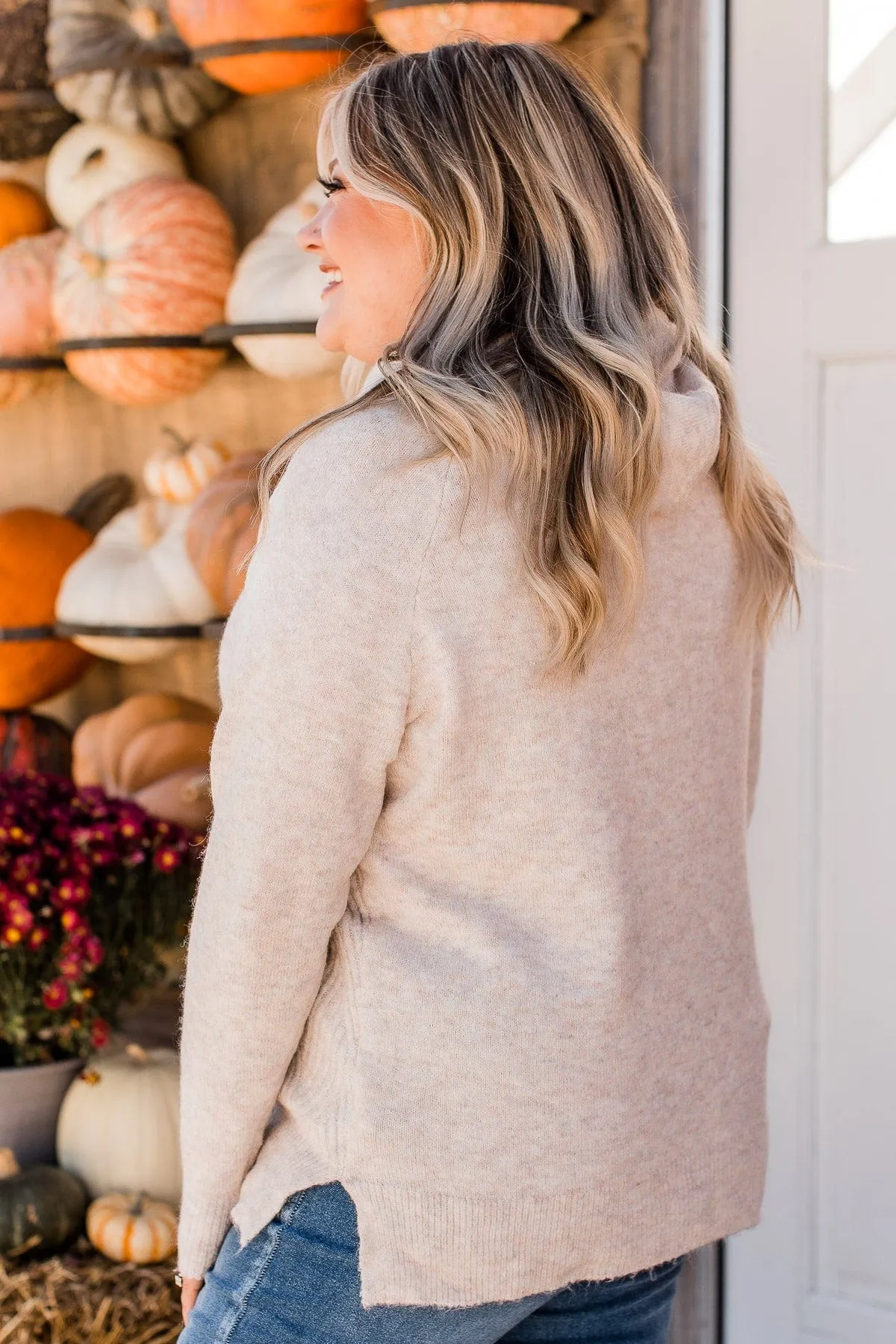 Make Today Great Hooded Sweater- Oatmeal