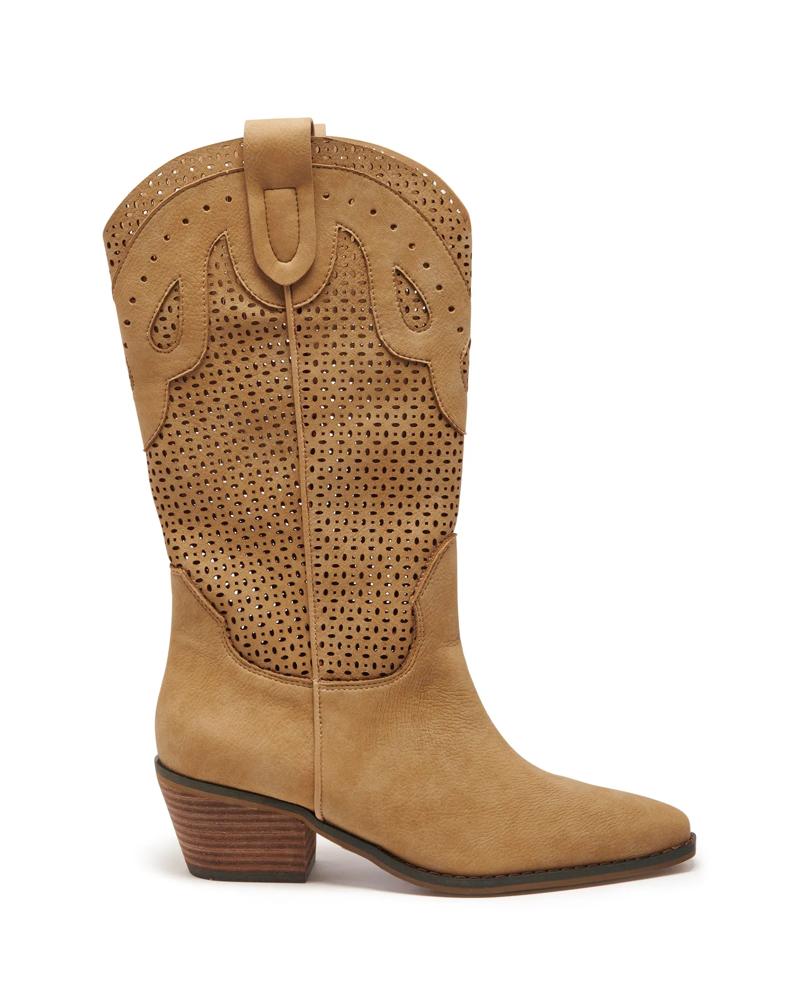 Maxine Cowboy Boot Caramel Nubuck