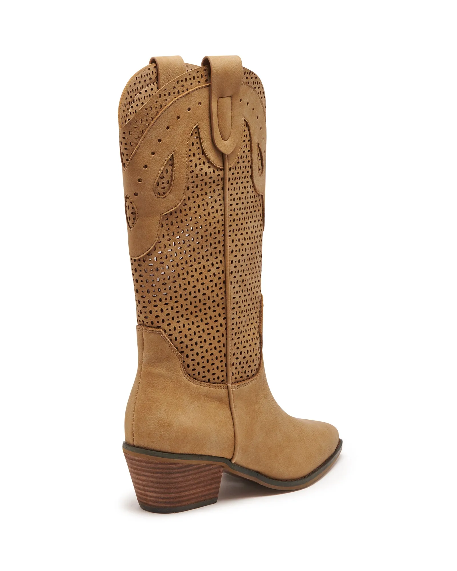 Maxine Cowboy Boot Caramel Nubuck