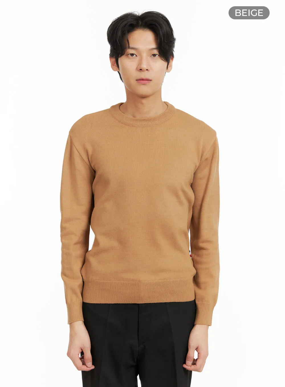 Men's Basic Crew Neck Sweater IA402