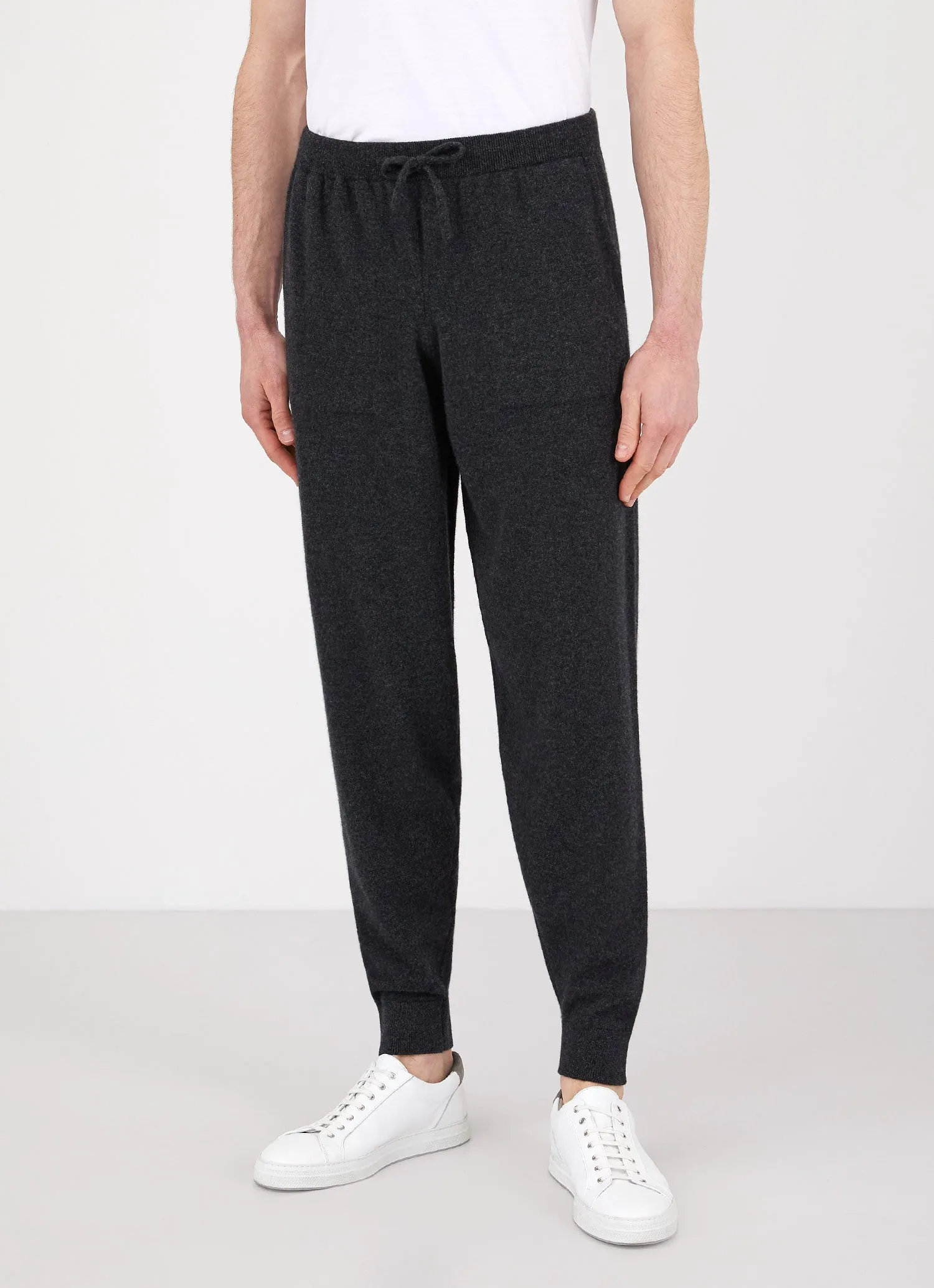 Men's Cashmere Lounge Pant in Charcoal Melange