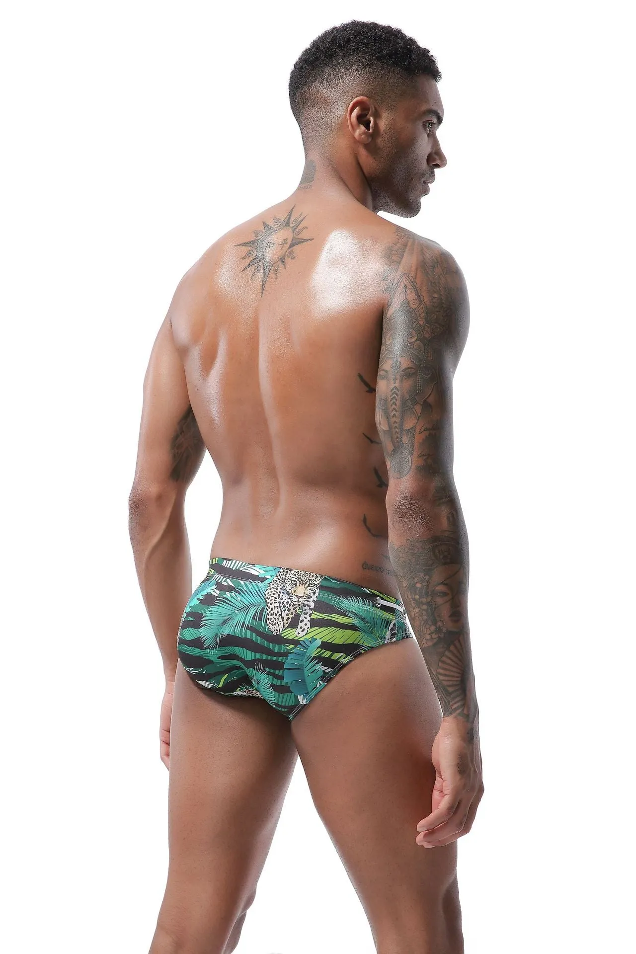 Men's Summer Fashion Swim Briefs for Bathing Surfing Swimwear