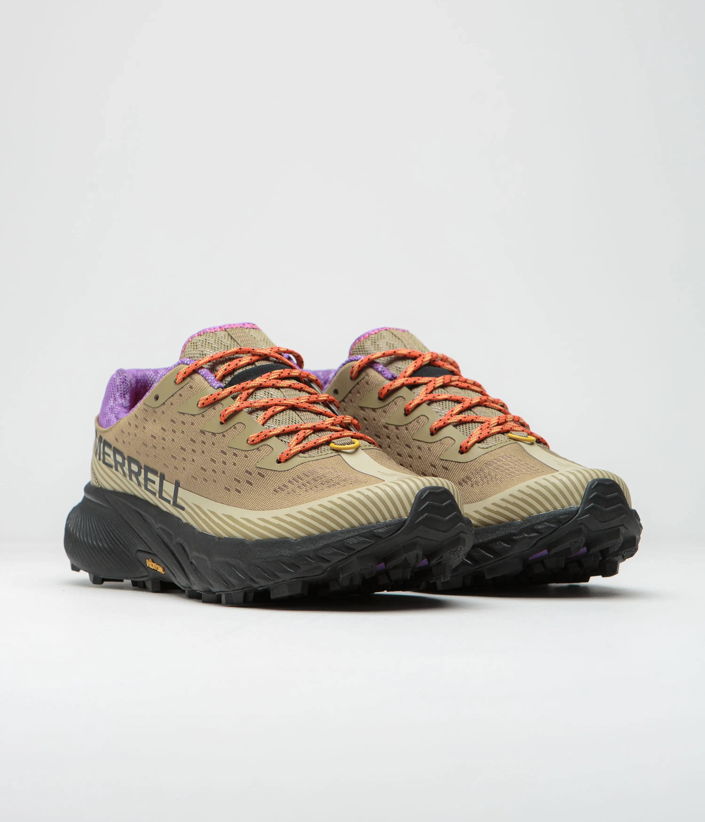 Merrell Agility Peak 5 Shoes - Khaki / Dewberry