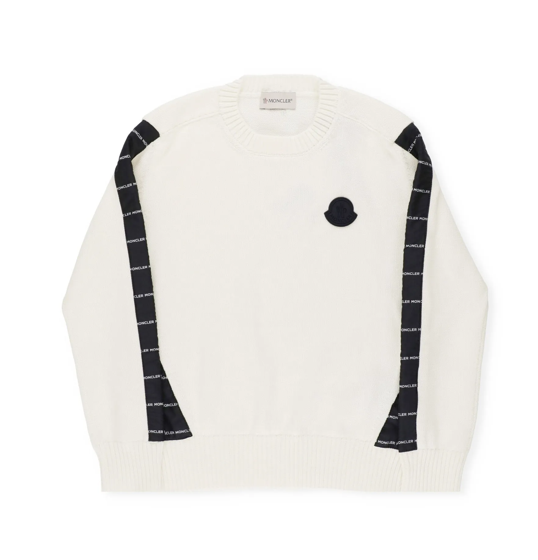 Moncler Enfant Logo Patch Crewneck Sweater