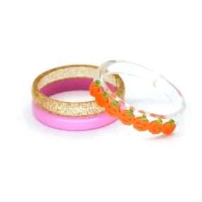 Multi Pumpkin Orange Bracelet Set