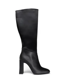 Muse Tall Boot Black Satin