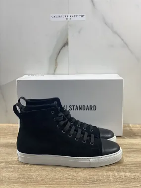 National Standard Sneaker Uomo High Top Nera Suede Casual 40